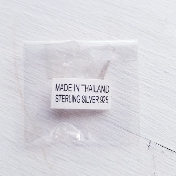 Small Silver Sterling AEO Earrings - Picture 4 of 4